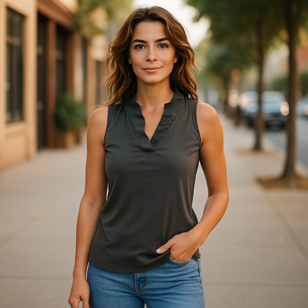 Barbara‎ Erickson Women's Elegant Casual Top Designed with comfort